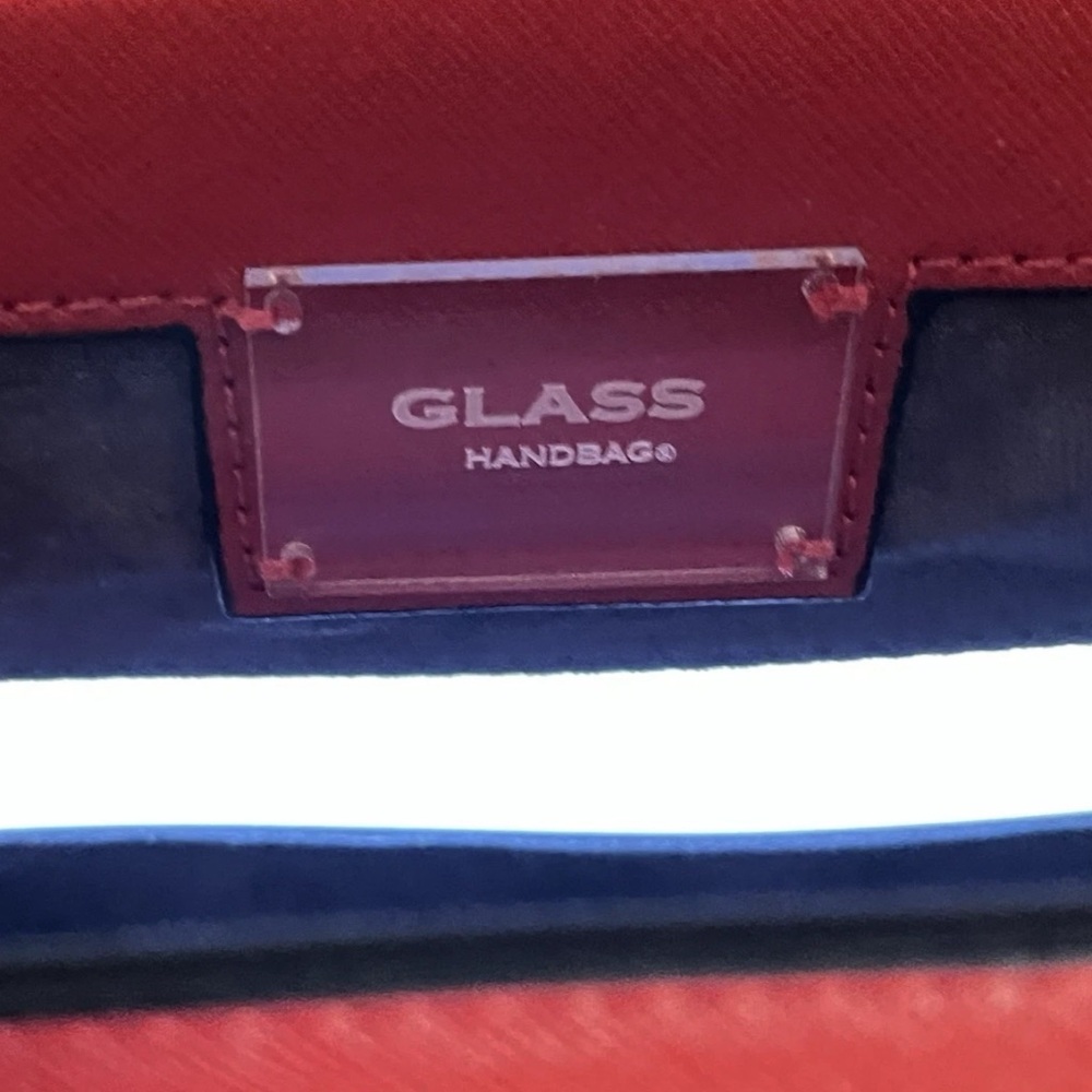Red Pixel Cross-Body Bag ~ Glass Handbag ~ Built-In Light-  New With Tags - Picture 10 of 15